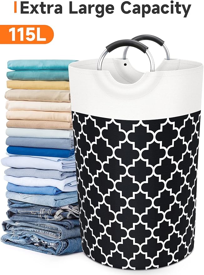 Large Laundry Basket Laundry Hamper Bag Washing Bin Clothes Bag Collapsible Tall