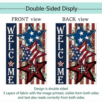 Seasonal Garden Flags Set of 12 Double Sided 12 x 18 Inch, Small Yard Flags for Outside, Summer Fall Garden Flag, Christmas Halloween Winter Outdoor Flag, Holiday Garden Decorations for All Season
