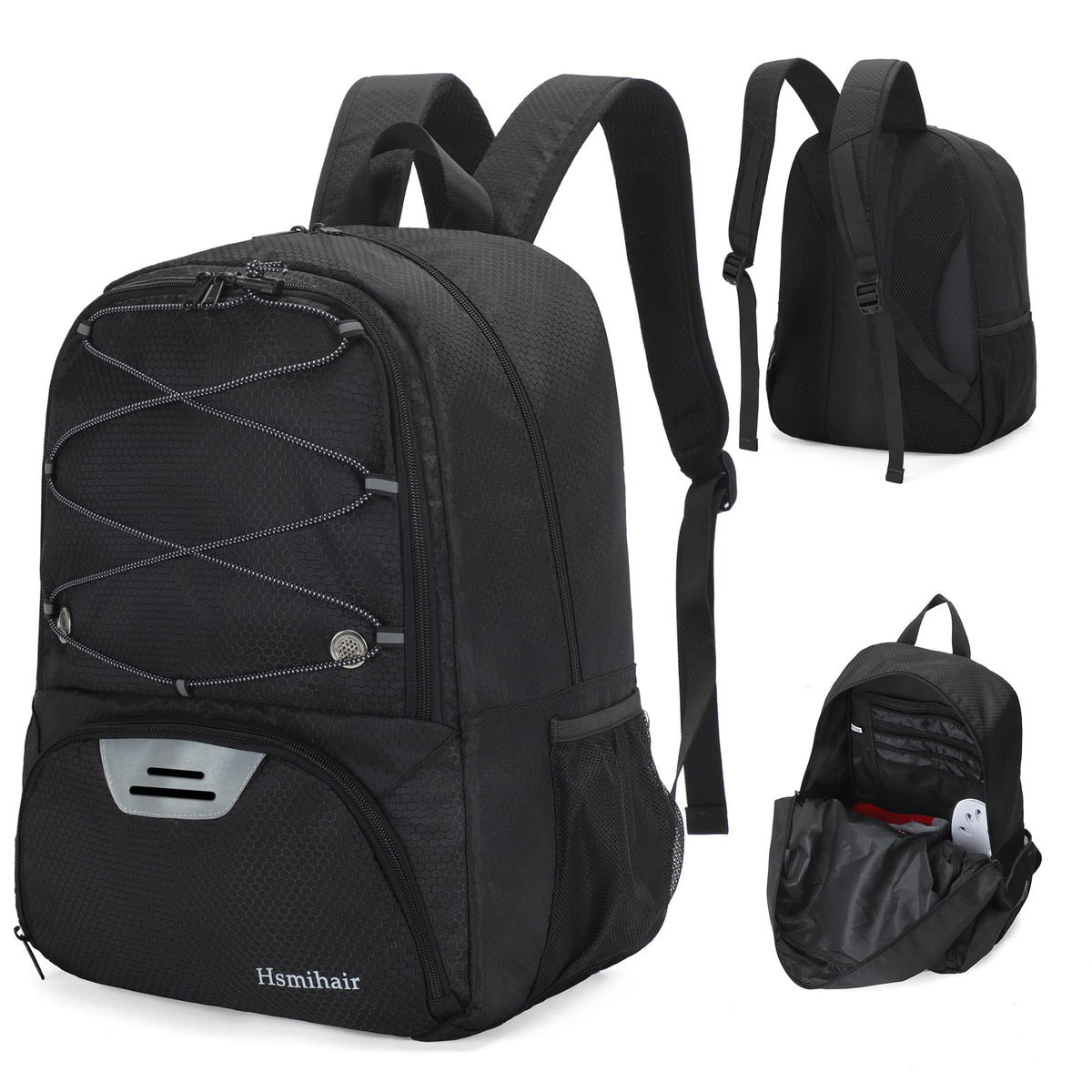 Hsmihair Youth Soccer Bag-Soccer Backpack&Backpack for Football Basketball,with Ball Compartment Separate Cleat Package