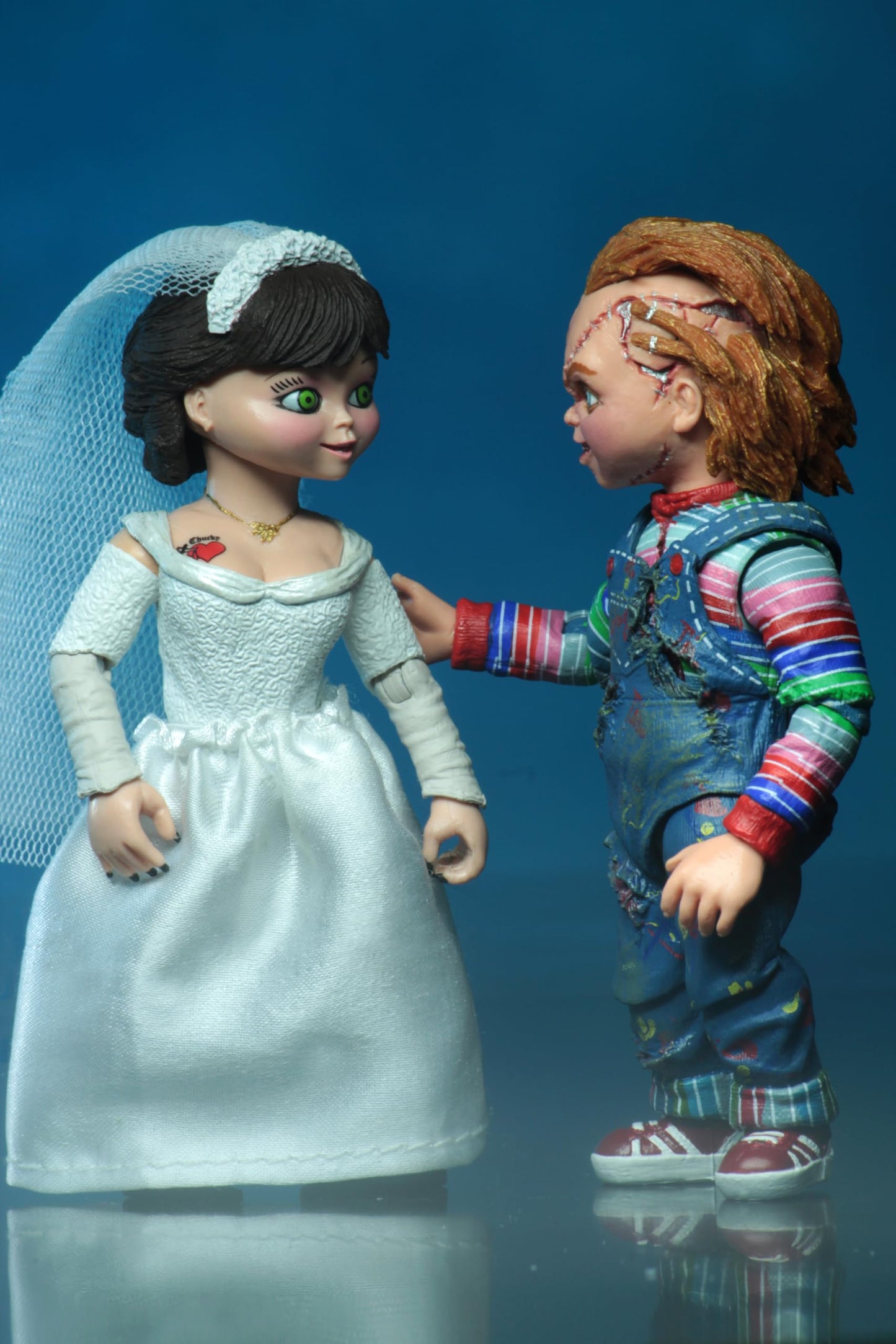 NECA - Bride of Chucky - 7" Scale Action Figure - Ultimate Chucky & Tiffany 2-Pack