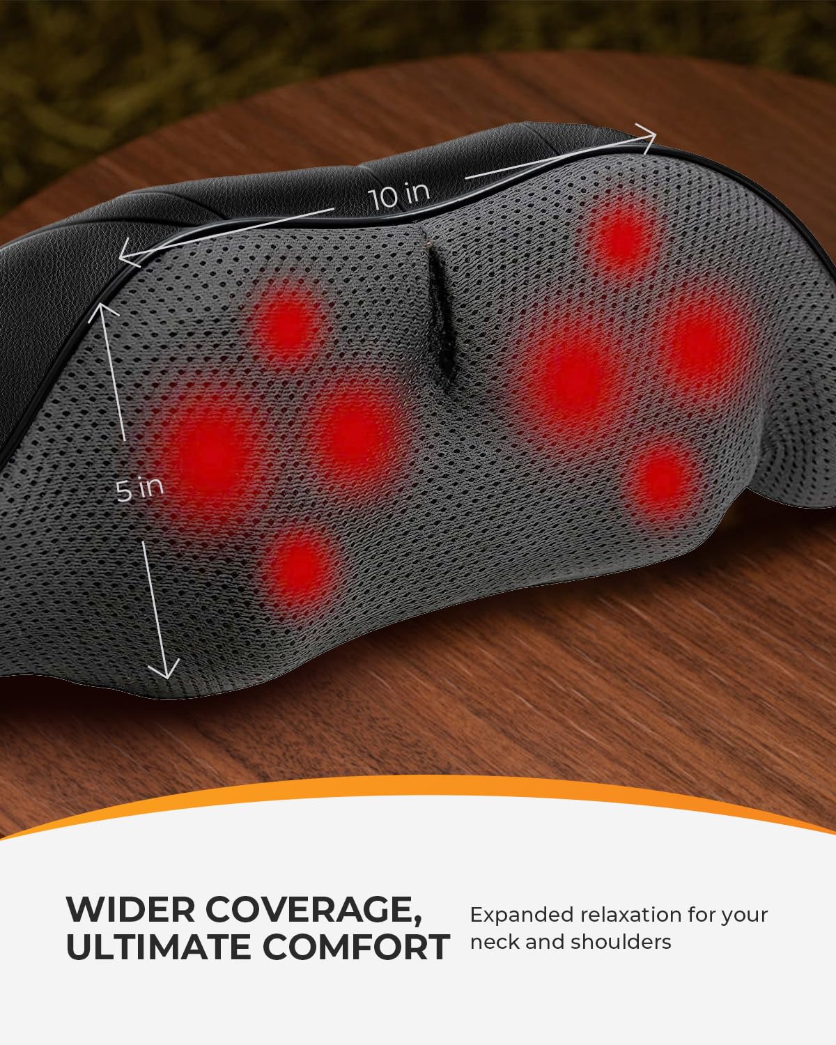 CooCoCo Shiatsu Neck and Back Massager,HSA Eligible,Cordless Neck Shoulder Massager for Pain Relief Deep Tissue,6D Kneading Massager with Dual-Zone Heat and Larger Size, Birthday Gifts for Dad Mom