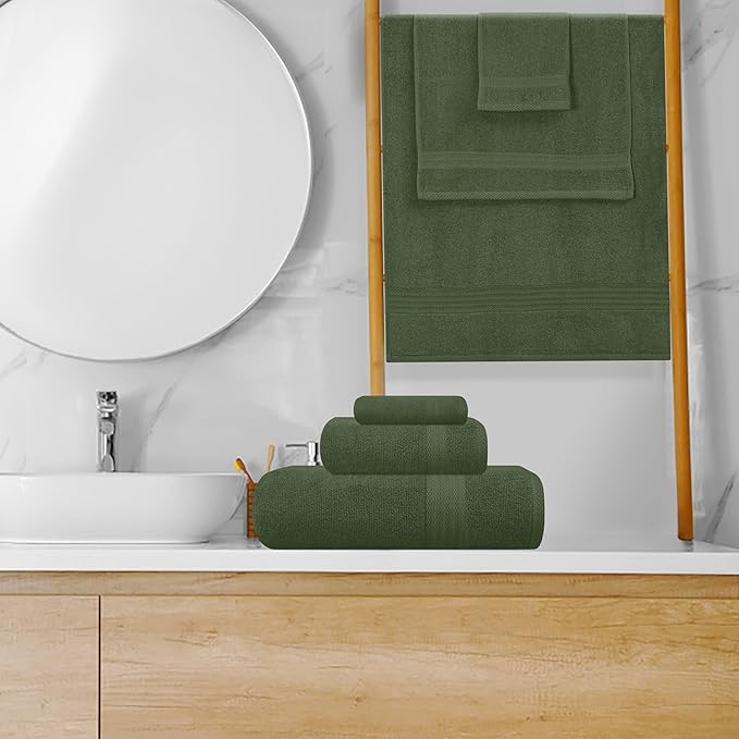 GLAMBURG Ultra Soft 8-Piece Towel Set