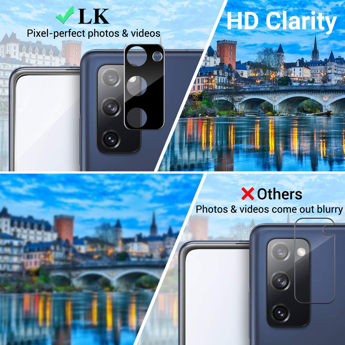 LK 3 Pack for Samsung Galaxy S22 Ultra Screen Protector [Not Glass] [Support Fingerprint Unlock] Bubble Free, with Easy Installation Tool, 3D Curved Max Coverage for S22 Ultra 6.8-inch