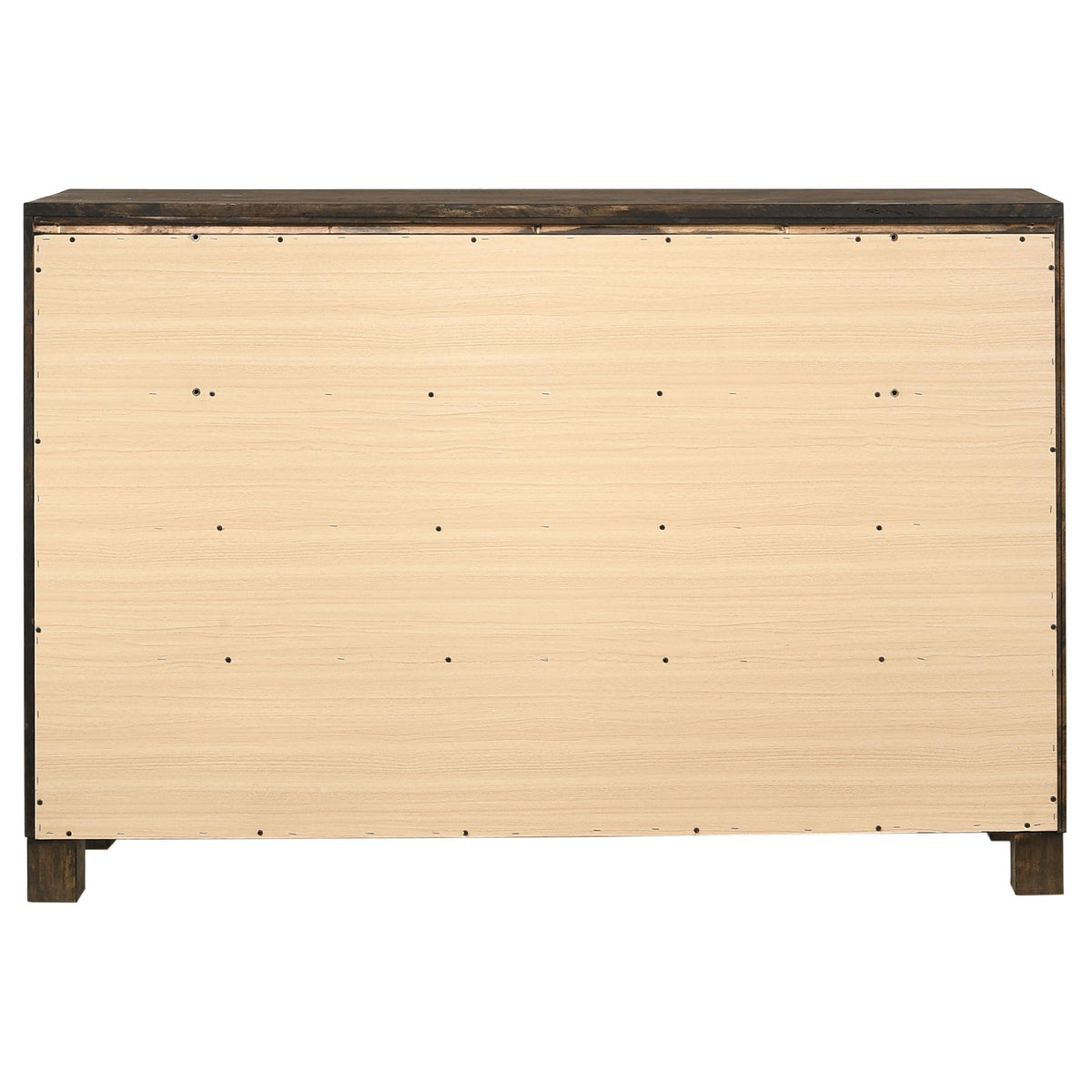 Coaster Home Furnishings Woodmont Farmhouse 58-inch 8-Drawer Bedroom Dresser Clothing Storage Cabinet Wide Chest of Drawers Organizer Unit Rustic Golden Brown 222633