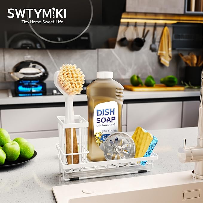 SWTYMIKI Sink Caddy Sponge Holder