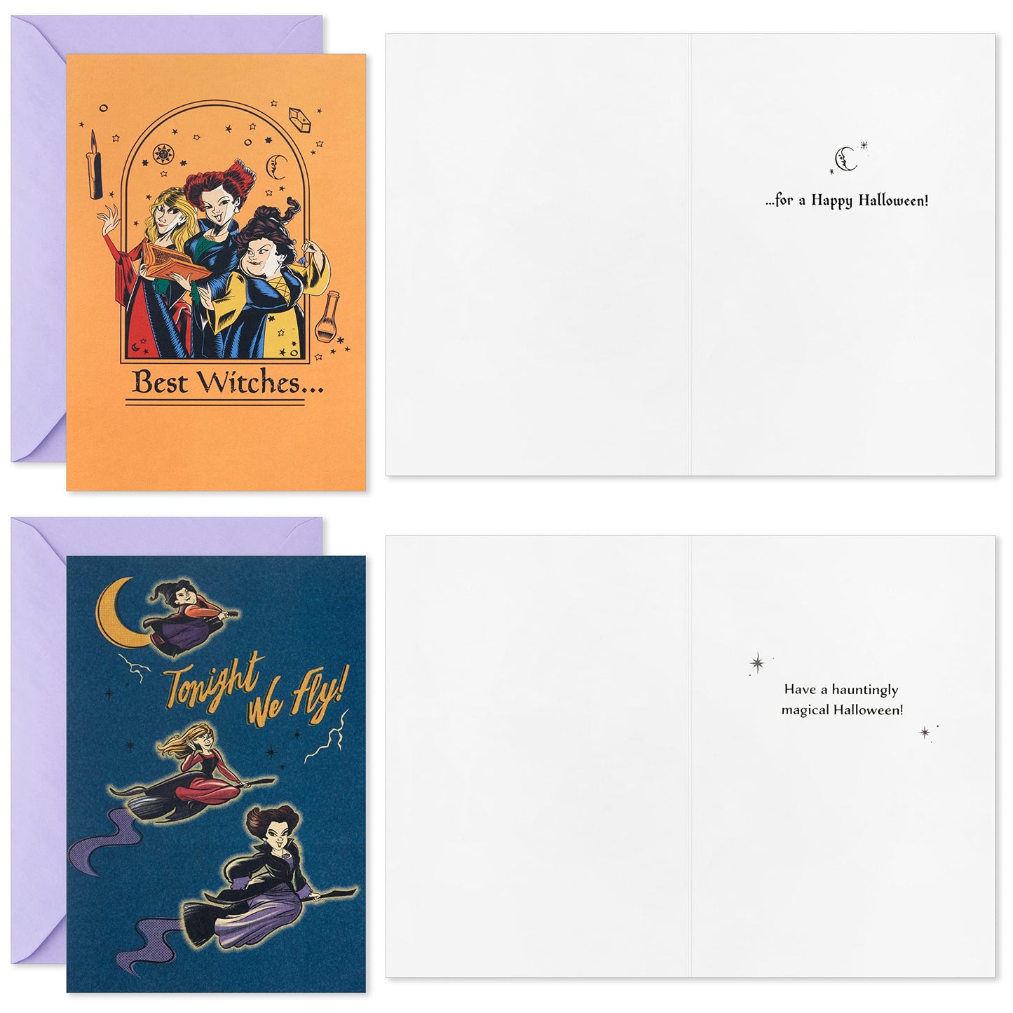 Hallmark Hocus Pocus Halloween Cards Assortment, Sanderson Sisters (16 Cards and Envelopes)