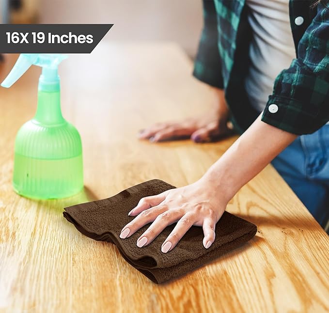 Utopia Towels Kitchen Bar Mops, 16 by 19 Inches, 100% Cotton Super Absorbent