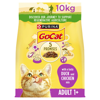 GO-CAT Chicken and Duck Dry Cat Food 10kg