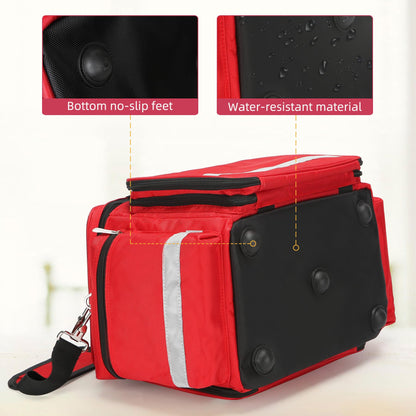 Medical Bag Empty First Aid Bag Home Health Nurse Bag Empty First Aid Storage Bag with Detachable Divider Medical Supplies Emergency Responder Trauma Bag for Nursing Student,Therapist,Doctors