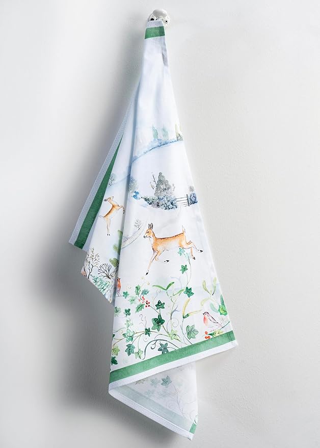 Maison d'Hermine Kitchen Towels Set of 3 100% Cotton 27.50" x 20" Reusable