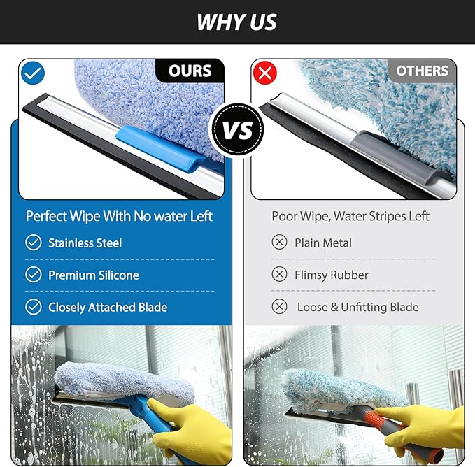 VITEVER Professional 69'' Window Squeegee Cleaner Tool