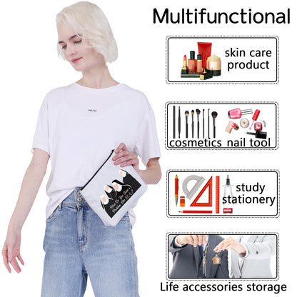 CMNIM Musical Makeup Bag How Do You Solve a Problem Like Quote Musical Theatre Gifts For Musical Fans Accessory Pouch