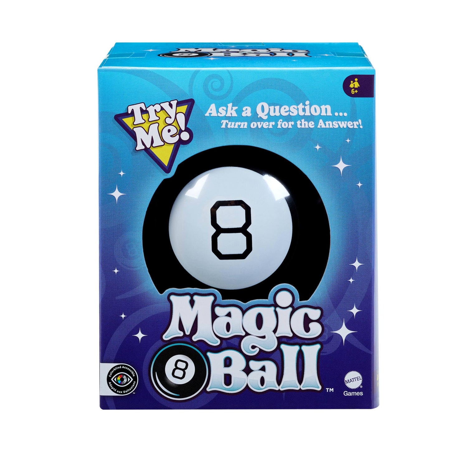 Magic 8 Ball Novelty Game, Fortune-Telling Toy for Family Nights, Game Nights, Travel, Camping, 30188