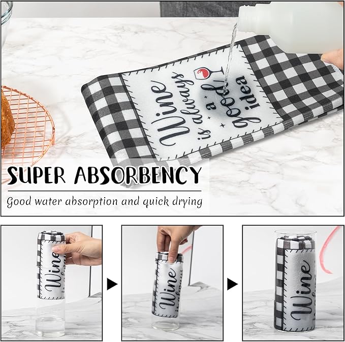 R HORSE Funny Kitchen Dish Towels