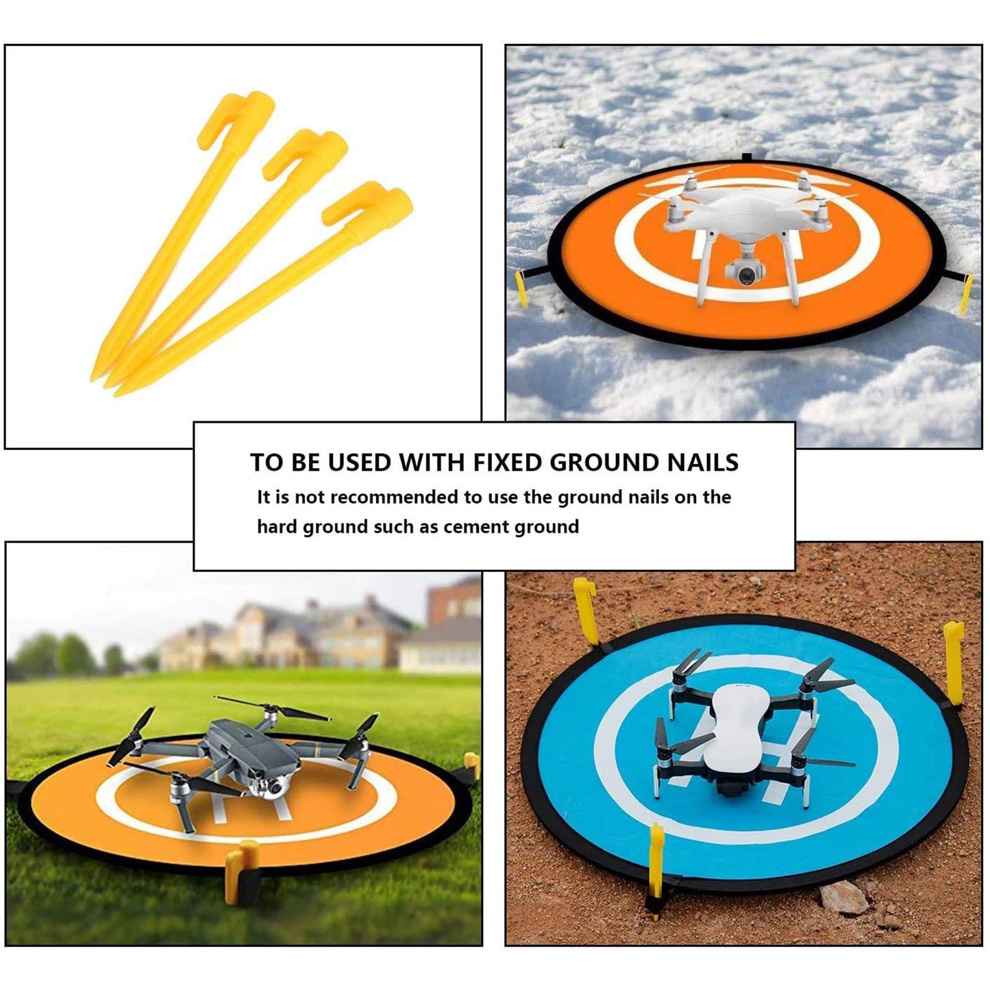 CYH Drone Landing Pad, Universal Waterproof Portable Foldable Landing Pads for RC Drones Helicopter, PVB Drones, DJI Mavic Pro, Antel Robotic, 3DR Solo, DJI Inspire, Antel Robotic X-star (55cm/22''