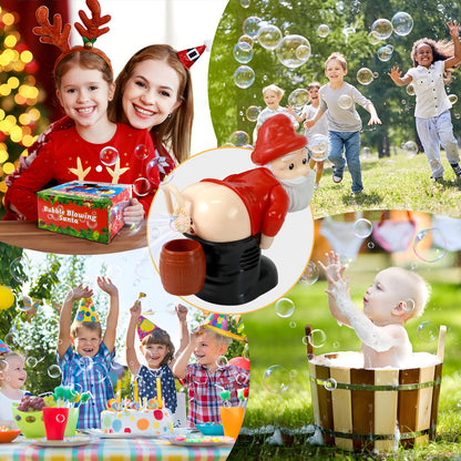 Santa Claus Bubble Butt Machine, Automatic Bubble Blower Machine Santa Claus Toy, Funny Santa Automatic Fart Bubble Machine with Music & Flashing Lights, Bubble Blower for Outdoor & Indoor Activity