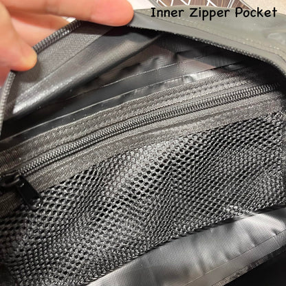 EMSEEK Travel Toiletry Bag Water Resistant Shaving Bag For men Large Hanging Dopp Kit Make up bag Women Travel Accessories Organizer for Travel Gym Work out daily use outdoor (Black)