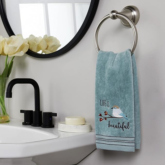 SKL Home by Saturday Knight Ltd. Life Is Beautiful 2 Pc Hand Towel Set