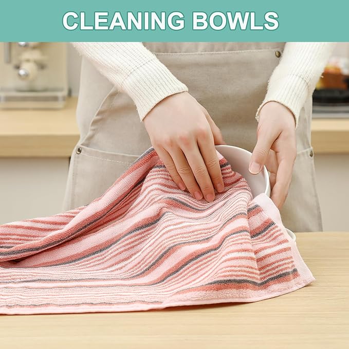 SALAS Kitchen Dish Towels for Drying Dishes, Large Cotton Kitchen Towels