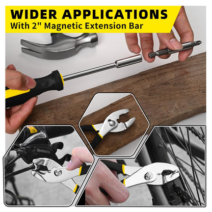 39 Piece Tool Set General Household Tool Kit - Basic Home Tool Set Small Hand Tool Kit with Plastic Toolbox Storage Case for Home Garage Office College Dormitory Use Yellow