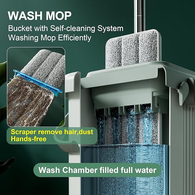 JOYMOOP Mop and Bucket with Wringer Set