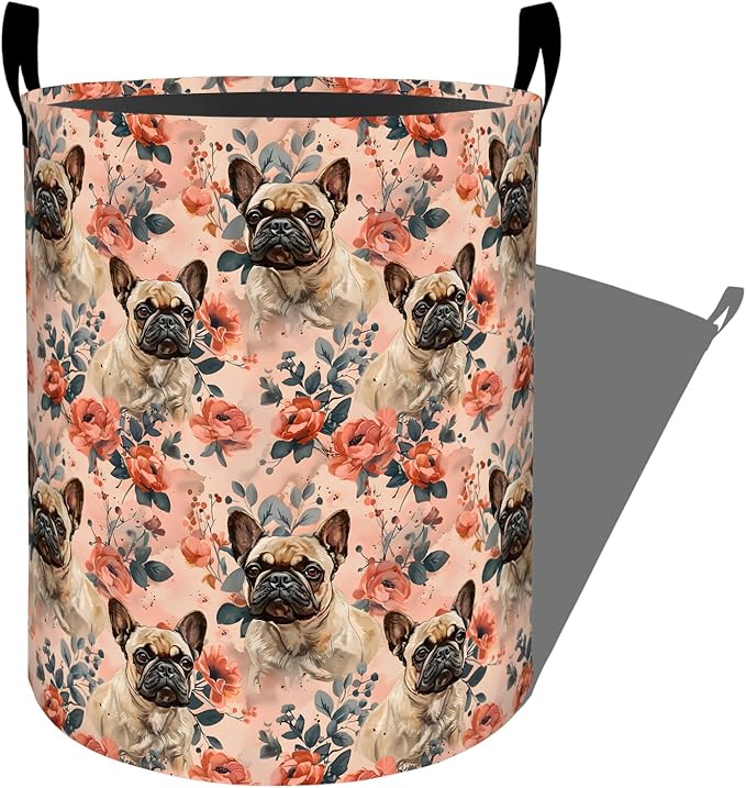 Cute Bulldog Laundry Basket