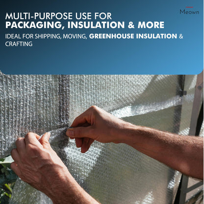 Meown Bubble Wrap 500mmx100m - Premium Quality Bubble Wrap Roll - Packaging Material for Shipping and Storage, Protect Your Goods with Ease