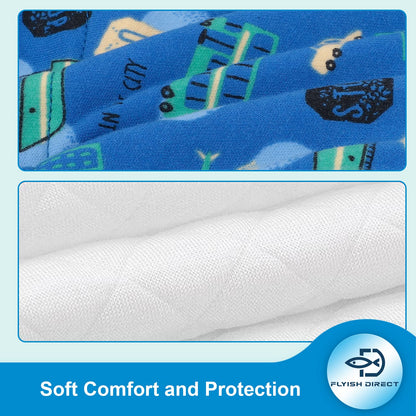 FLYISH DIRECT Potty Training Pants, Toddler Training Pants Absorbent, Car Training Pants for Boys, 100% Cotton, 6 Packs, 3T