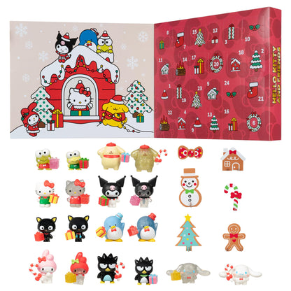 Jazwares Hello Kitty and Friends Holiday Advent Calendar - 24 Exclusive Items - Seasonal Toys for Kids - Officially Licensed Sanrio Product from Ages 6+