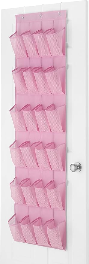 Whitmor 24 Pocket Over the Door Shoe Organizer