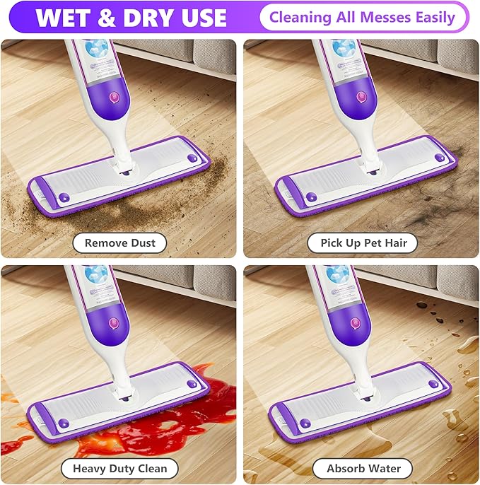 6 Pack Reusable Mop Pads Compatible