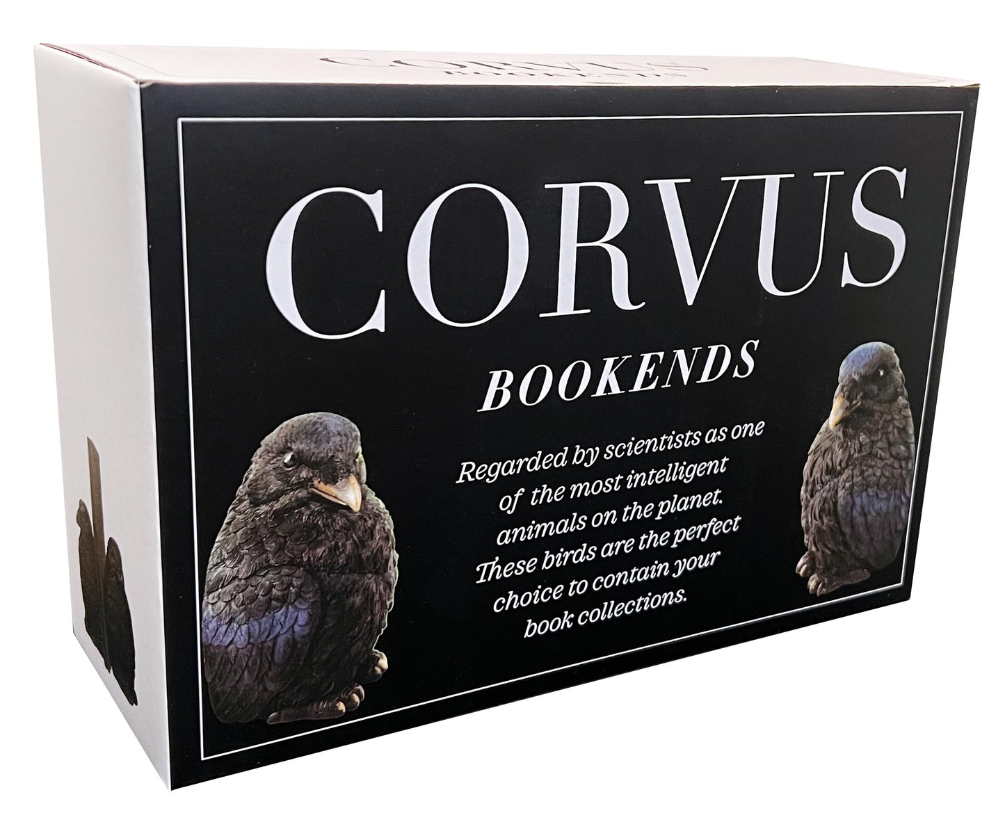 Streamline Imagined Raven Bookends Decor for Home