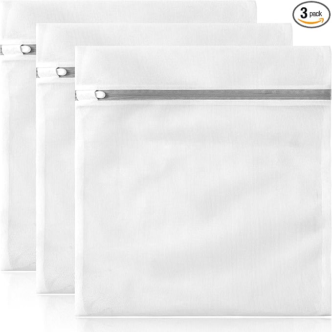 3 Pack XXL Mesh Laundry Bags by MDSXO- Large Jumbo Durable Delicates Bag
