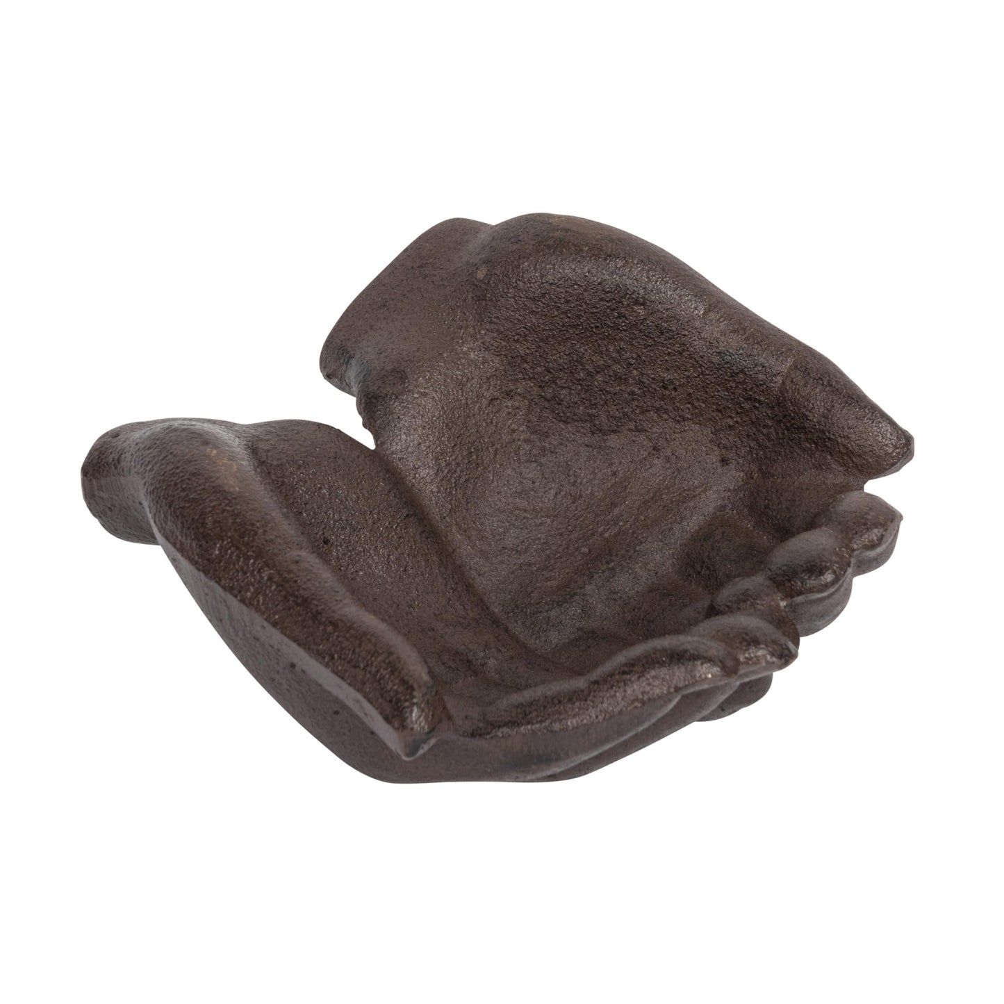 Creative Co-Op Cast Iron Hands Dish with Rust Finish