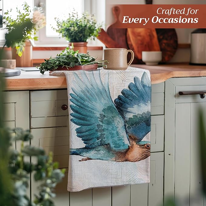 Maison d' Hermine Kitchen Towels Set of 3 100% Cotton 27.50" x 20" Reusable
