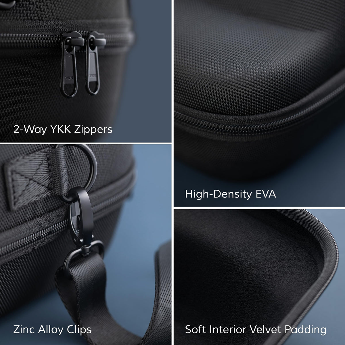Ozueccr Hard Hat Travel Case – Storage for Baseball Caps with Carrying Handle and Adjustable Shoulder Strap, Hat Organizer Protects up to 6 Hats, for Travel and Home Storage (Black)