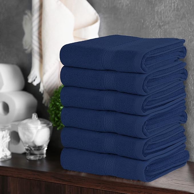 Utopia Towels [6 Pack Premium Hand Towels Set, 100% Ring Spun Cotton, Ultra