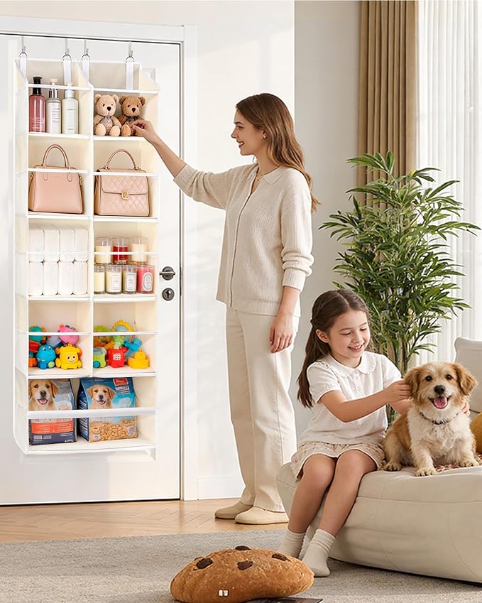ULG Over the Door Organizer, 5-Tier Hanging Storage