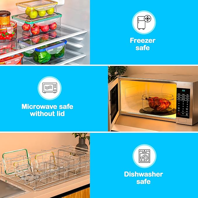 40 Pcs Food Storage Containers