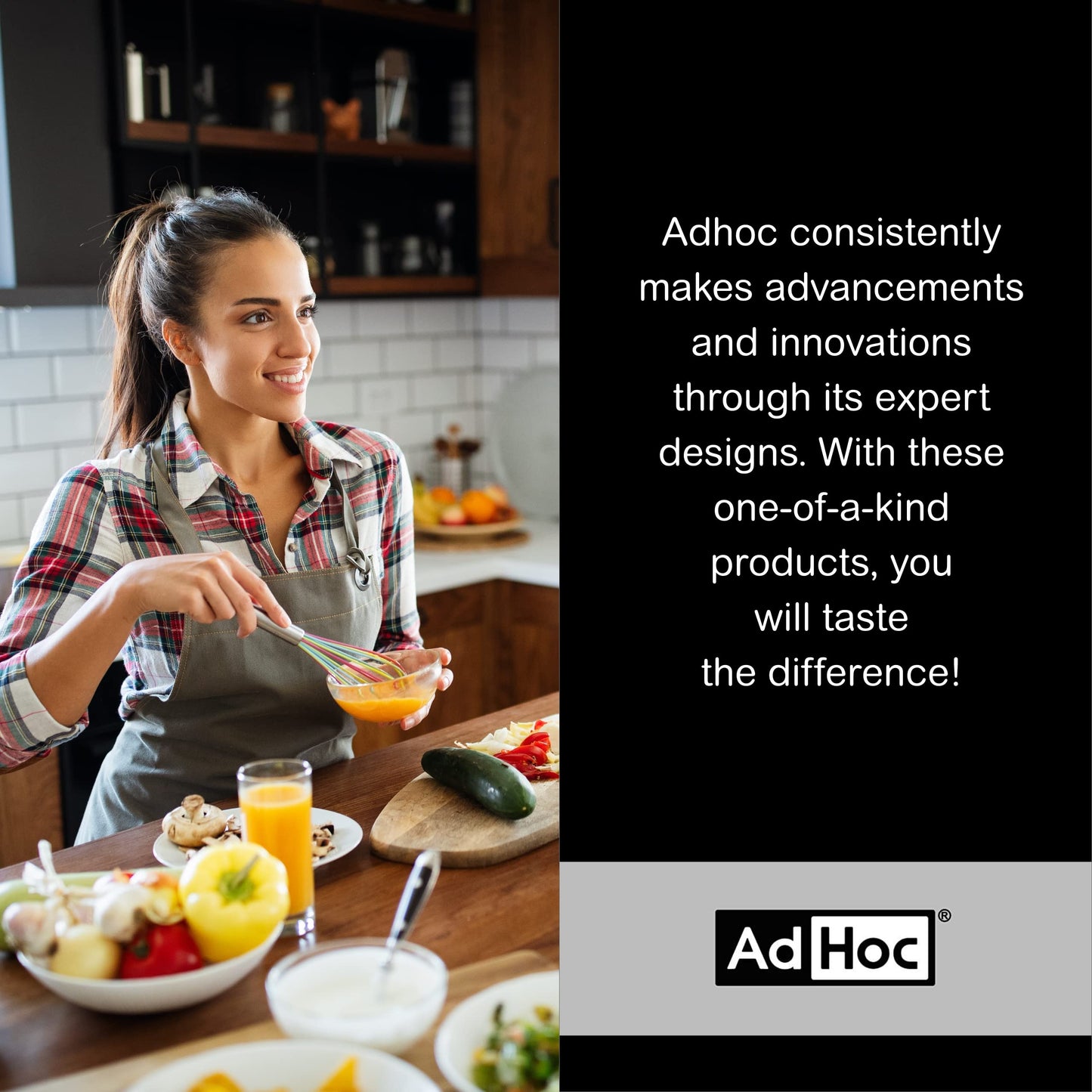 AdHoc Duomill Pure Salt and Pepper Combo Mill - Stainless Steel Salt & Pepper Mill - Handy Salt & Pepper Grinder - Stainless Steel