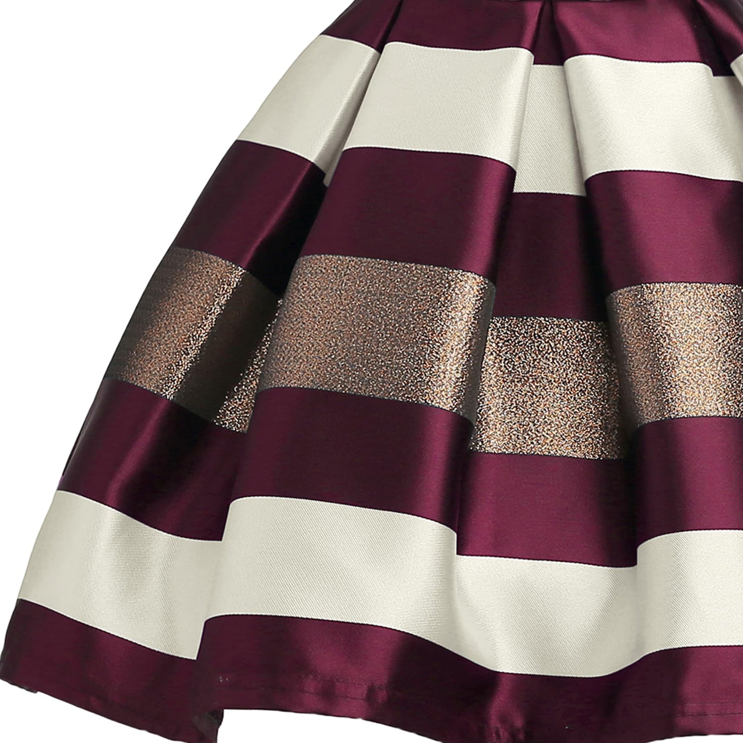 NSSMWTTC Girls Embroidery Easter Frocks Hallowmas Christmas Kids Birthday Party Dresses New Year Clothes (Wine,150)