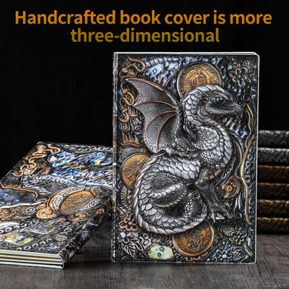 QXMGCBOK Folding Book Lamp Dragon Night Light, Portable Bedside Light (3 Colors) - Gift for Book Lovers