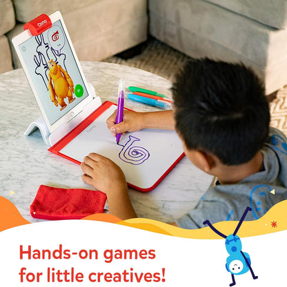 Osmo - Creative Starter Kit for iPad - 3 Educational Learning Games - Creative Drawing & Problem Solving/Early Physics - STEM Toy Gifts for Kid, Boy & Girl - Ages 5-10 (Osmo Base Included)