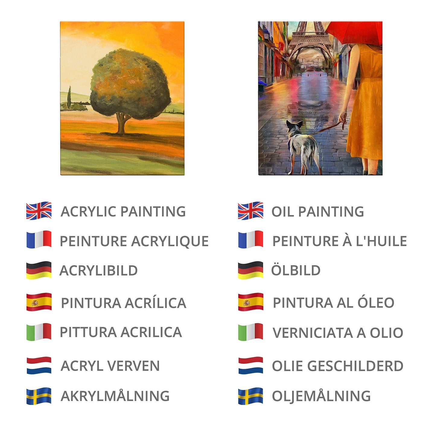 Kurtzy 2 Pack Blank Canvas - 70 x 100cm (28 x 40 inches) - Extra Large Pre Stretched Canvas Panels with Wooden Wedges - Suitable for Acrylic and Oil Painting Also for Sketching and Drawing