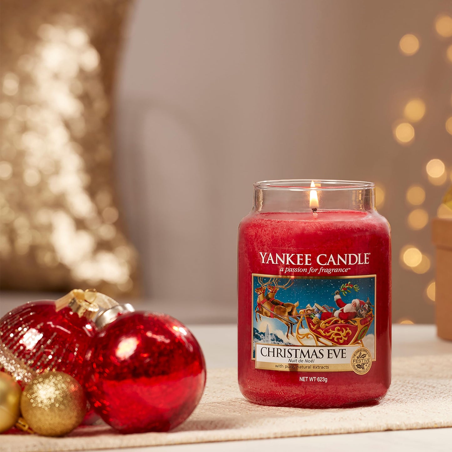 Yankee Candle Scented Candle | Christmas Eve Large Jar Candle | Long Burning Candles: up to 150 Hours | Perfect Gifts for Women
