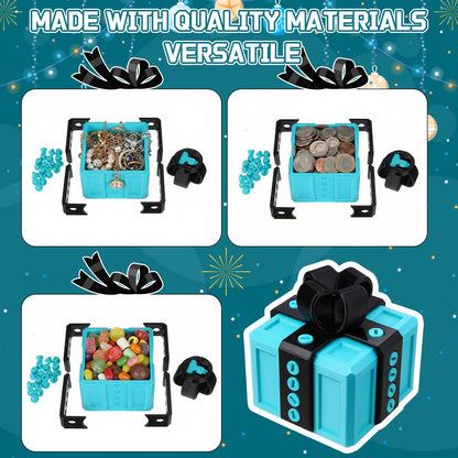 Novabright 2 Pack Annoying Present Box with Finger Annoying Gift Box with Screws Gifts Prank Boxes Novelty Hilarious Money Card Container for Party Birthday Wrapping