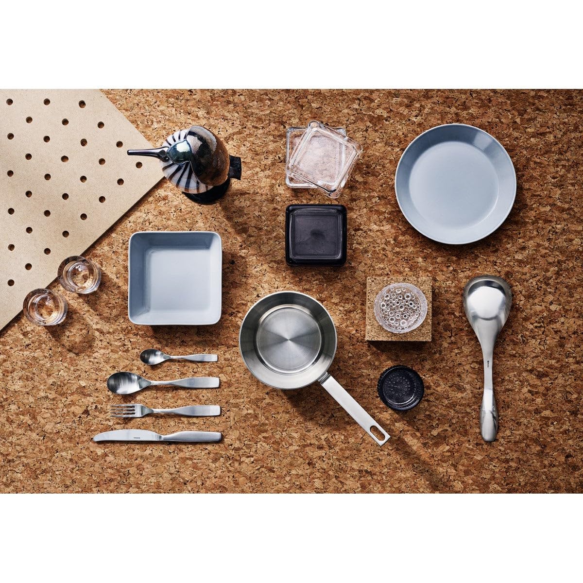 Iittala Kastehelmi Tealight Candleholders by Oiva Toikka (Grey)