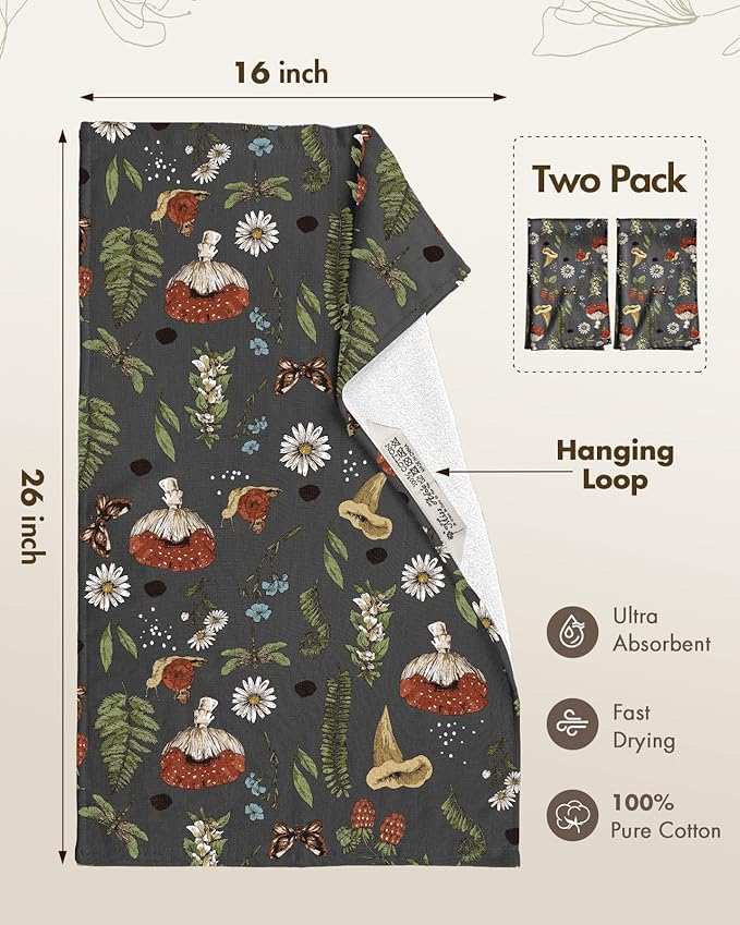 Cotton Kitchen Towels Set of 2