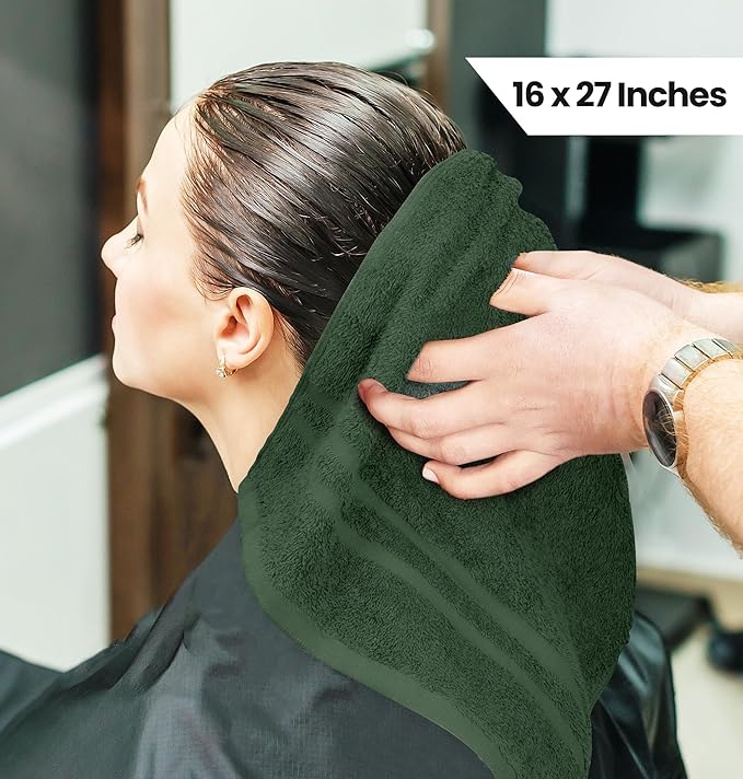 Utopia Towels Cotton Bleach Proof Salon Towel 16 by 27 inches, Bleach Safe Gym