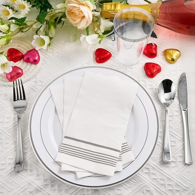 200 Pack Paper Napkins Disposable Guest Towels, Absorbent Paper Hand Towels